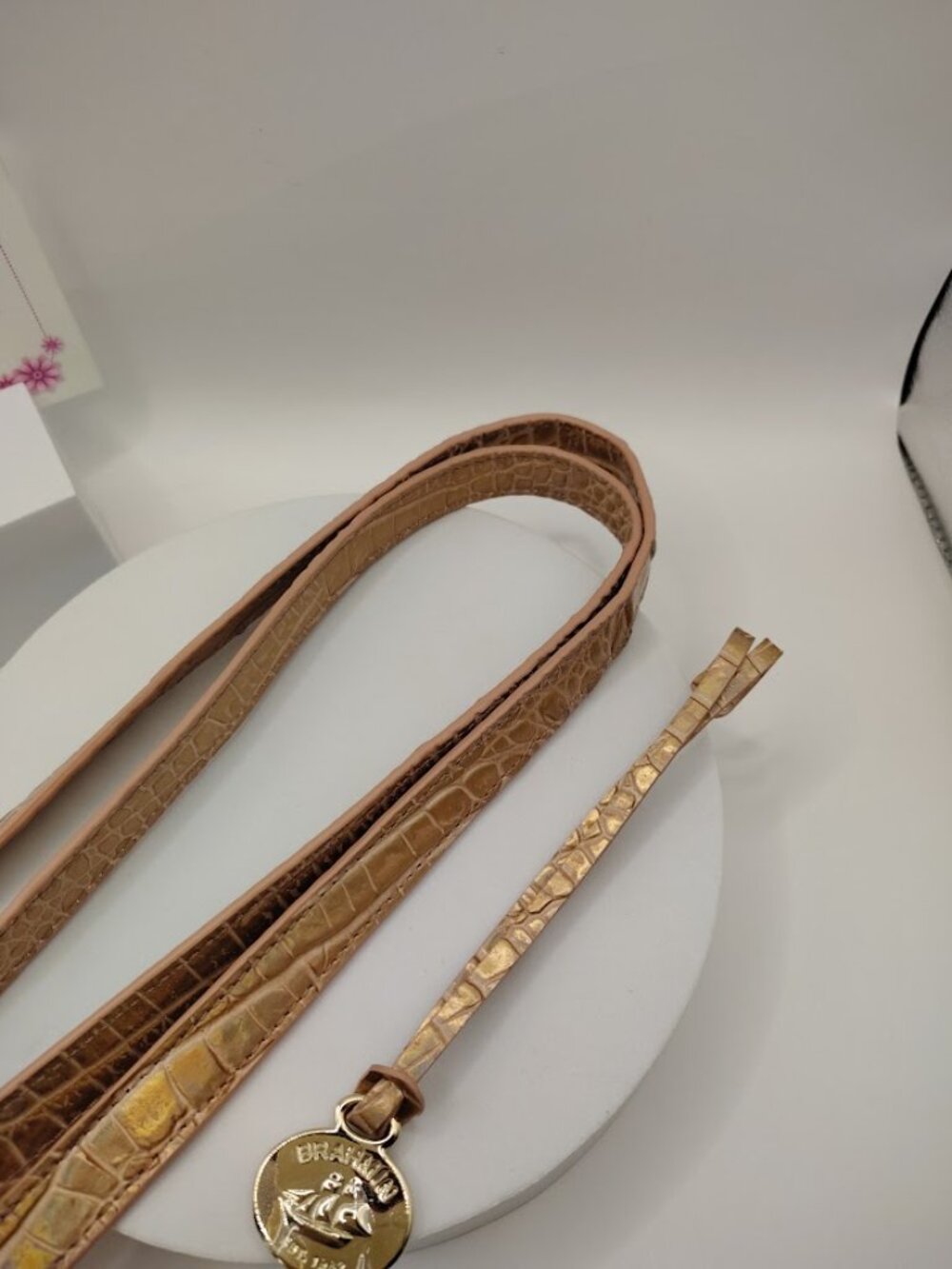 Brahmin replacement straps, hang fob tag NEW Rose Gold Color - Picture 4 of 4
